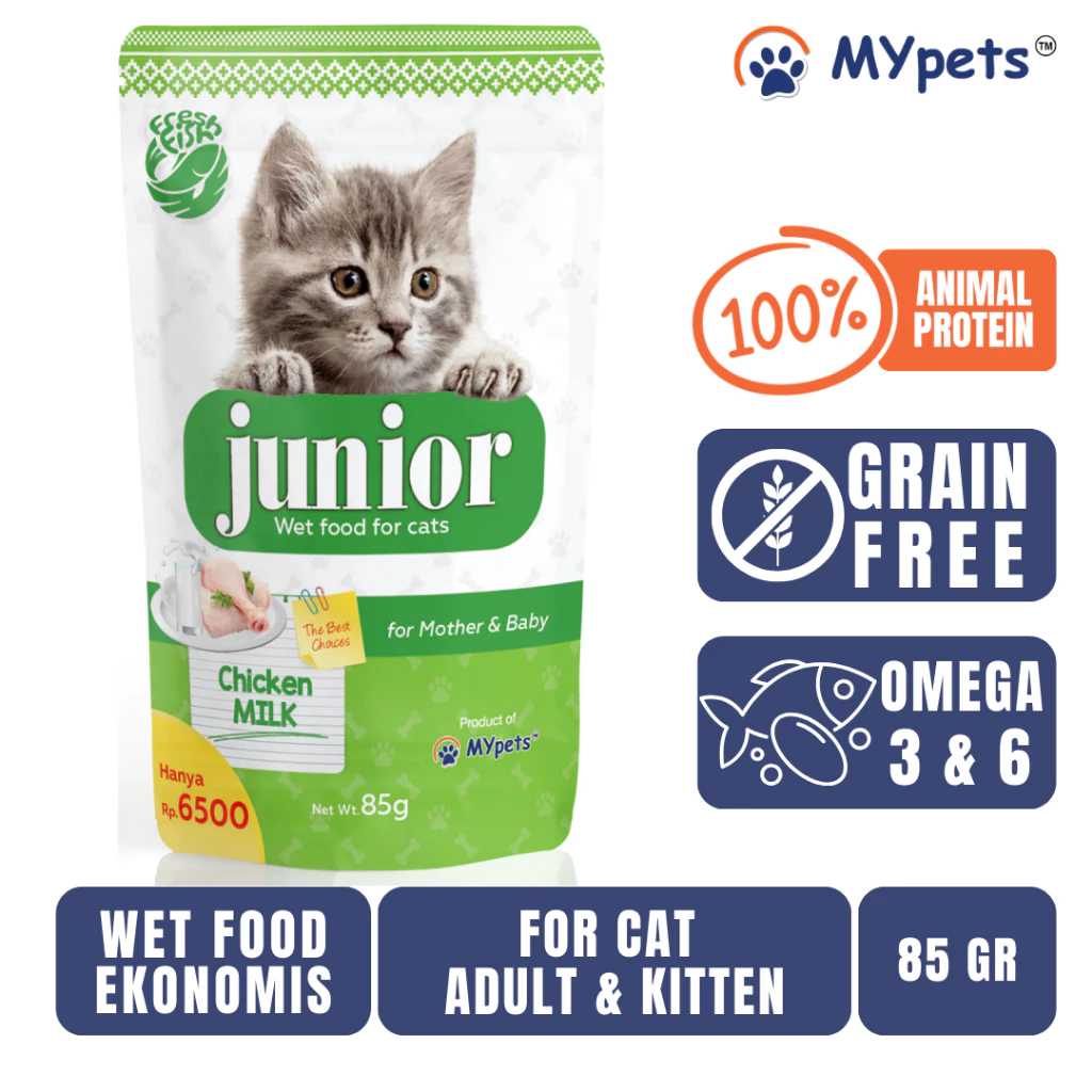 Junior cat pouch tuna | wet food | makanan basah 85 gr