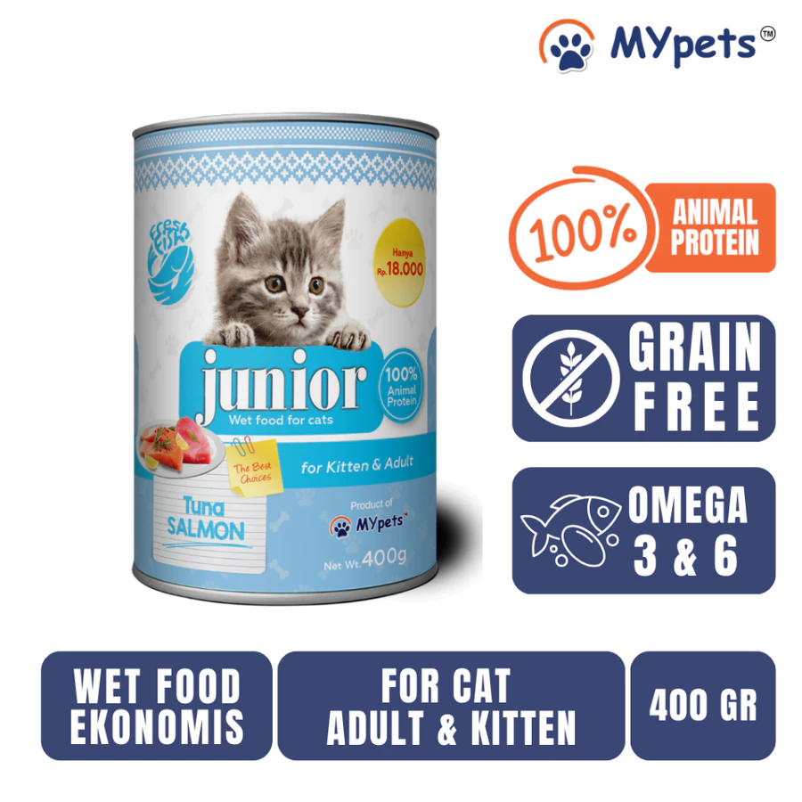 Junior wet food canned | 400 gr | makanan basah