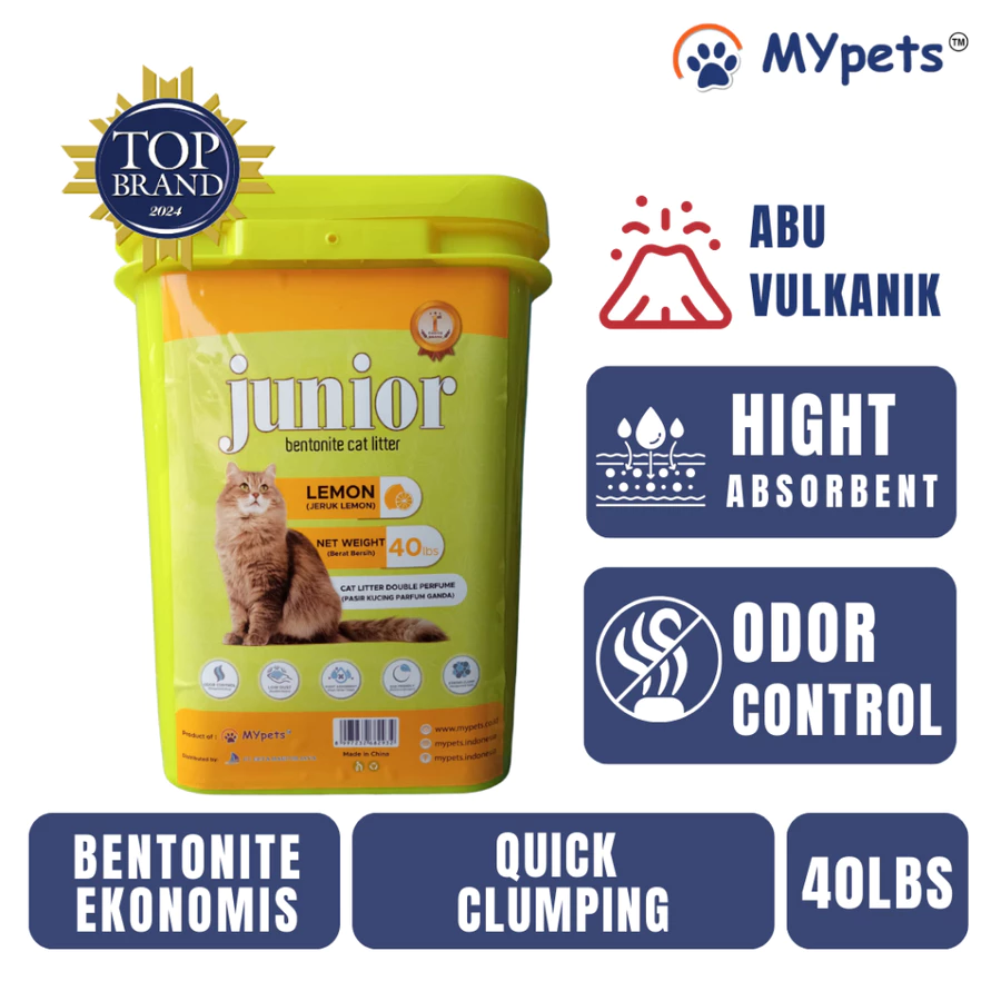 JUNIOR BENTONITE BUCKET 40LBS | pasir kucing